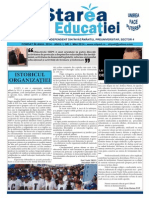 Ziarul "STAREA EDUCATIEI" Al Sindicatului Independent Dein Invatamantul Preuniversitar Sector 4
