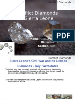 Conflict Diamonds in Sierra Leone: Name: ID: Section