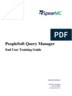 SpearMC PeopleSoft v9 Query Manager Training