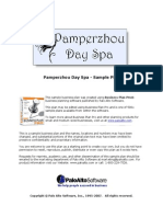 Pamperzhou Day Spa - Sample Plan