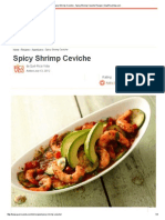 Spicy Shrimp Ceviche - Spicy Shrimp Ceviche Recipe - QueRicaVida