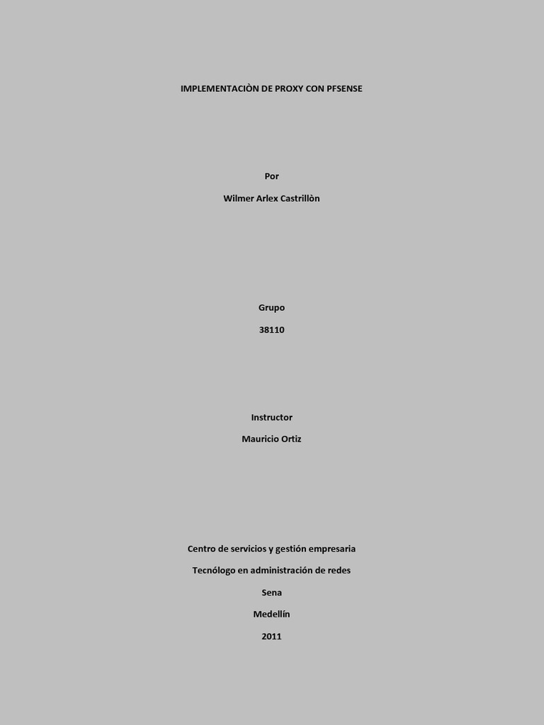 Curated visual reference: Fresh Look at Manual Proxy Pfsense Pdf Servidor Proxy