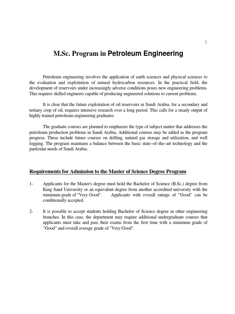 Petroleum Engineering | PDF