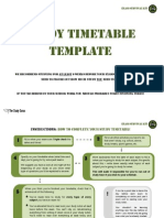 (TSG) Study Timetable Template