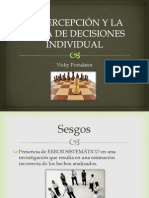 La Percepción y La Toma de Decisiones Individual