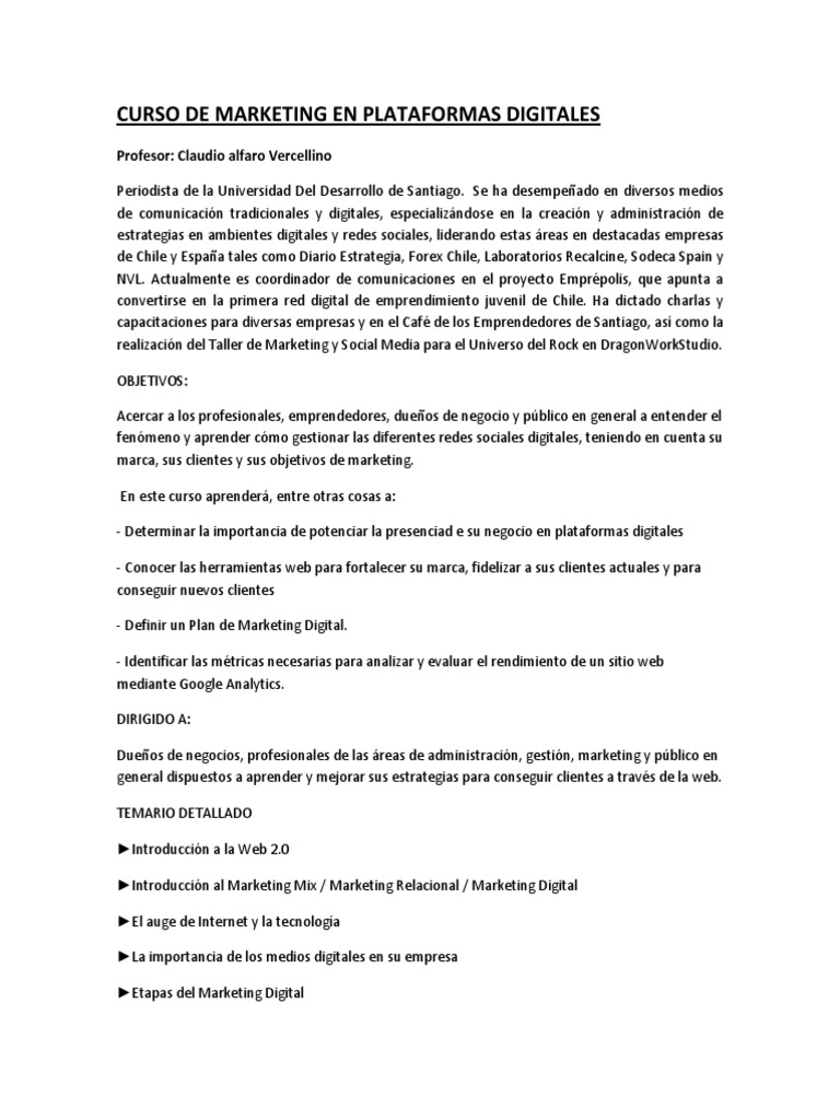 Curso Gratuito de Marketing Digital | PDF | Publicidad digital | Google