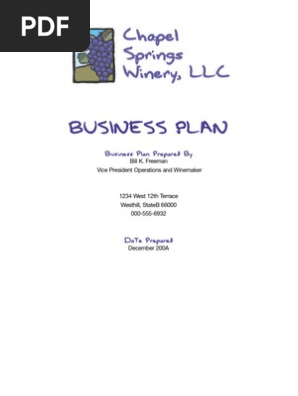 Winery Business Plan