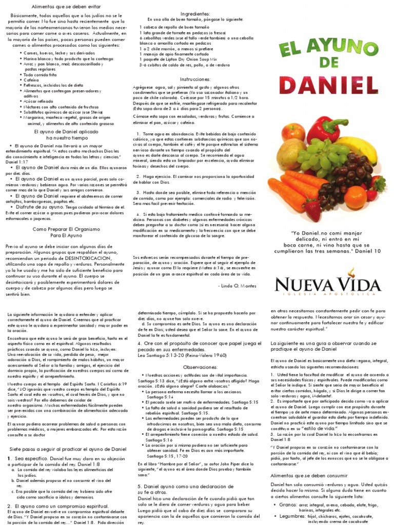 El Ayuno de Daniel | PDF | Rápido | Oración