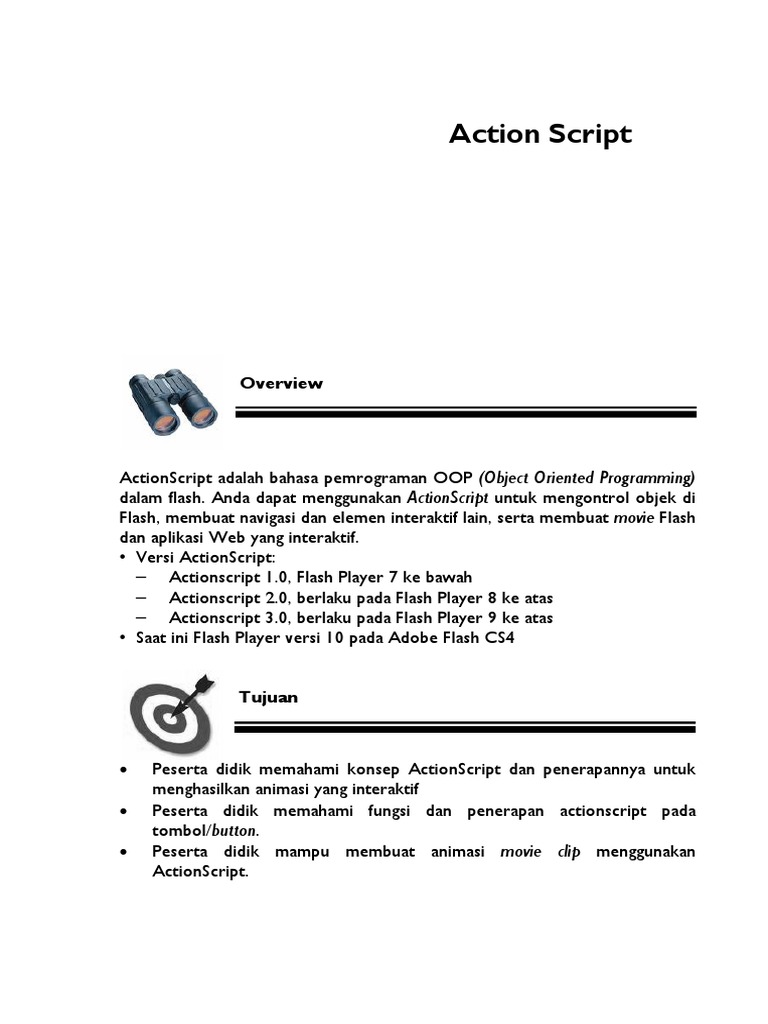 Panduan Dasar ActionScript | PDF