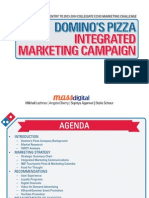 Integrated Marketing Campaign Proposal For Domino's Pizza (Powerpoint Deck)