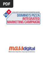 Download Integrated Marketing Campaign Proposal for Dominos Pizza Proposal  Leave Behind by Stella Dacuma Schour SN228138277 doc pdf