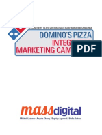 Integrated Marketing Campaign Proposal for Domino's Pizza (Proposal / Leave Behind)