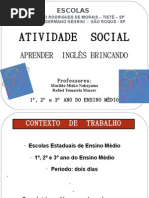 Atividade Social- Aprender Inglês Brincando