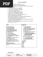 Ing or Infinitive Key