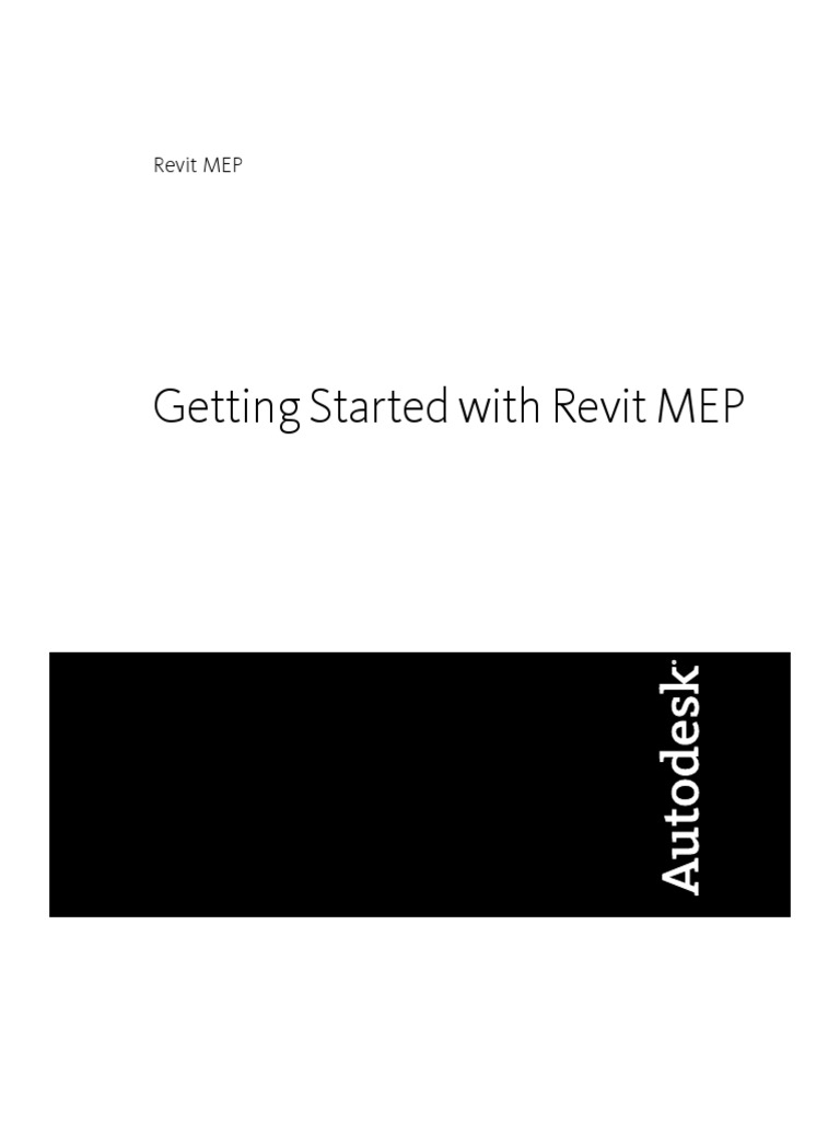 Revit Mep Getting Started Pdf Duct Flow Autodesk Revit