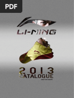 LI-NING Europa Badminton Catalogue & PriceList 2013