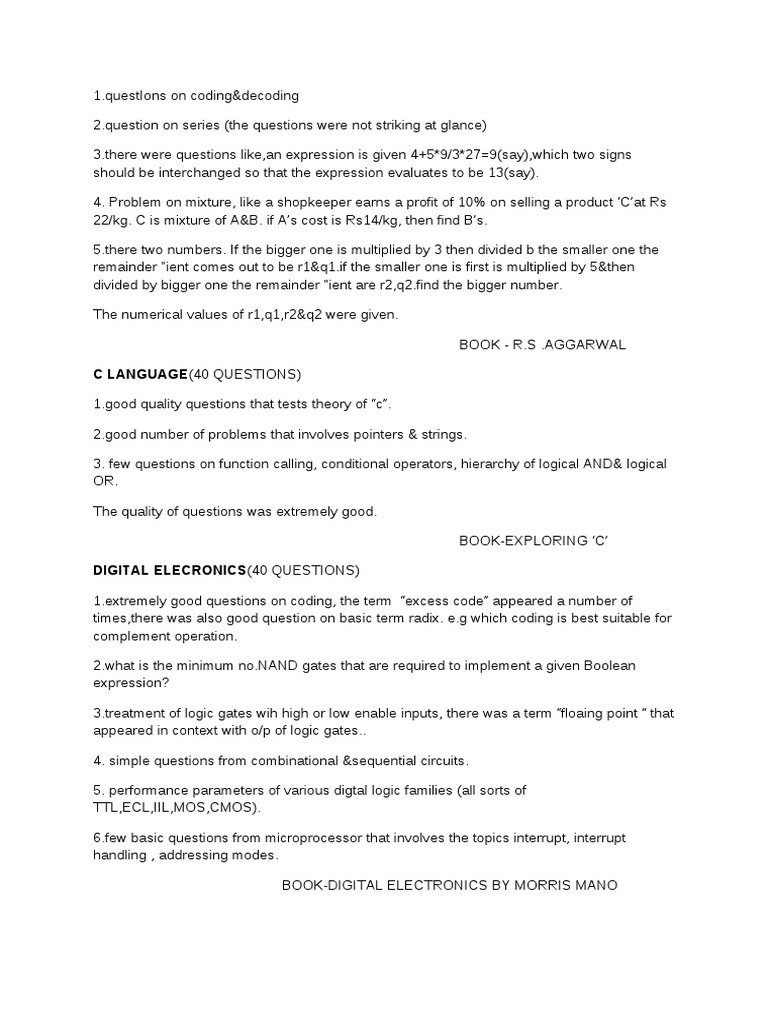 C Language (40 Questions) | PDF | Teaching Methods & Materials