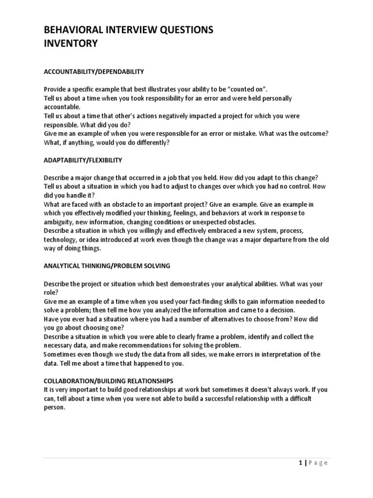 Behavioral Quest Inventory | PDF | Diversity (Business) | Communication