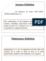 LEC1 Maintenance Definition