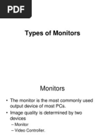 Types of Moniter