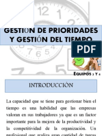 Gestión de Prioridades y Gestión Del Tiempo