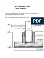 Calcul Și Armare Fundație Cu Guler Prefabricat Și Talpă Monolită