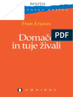 Domace in Tuje Zivali - Fran Erjavec