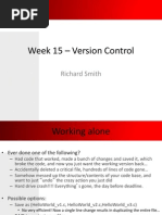 Week 15 - Version Control: Richard Smith