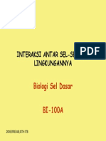 Interaksi Antar Sel Dan Lingkungannya