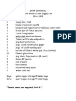 1st Grade Supply List-1