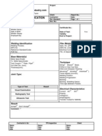 Welder Qualification Report Form