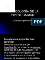 Metodología de Investigación Generalidades