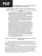Download Theileriosis and Babesiosis in Cattle Haemogram and Some Biochemical Parameters by Hussein SN22820105 doc pdf