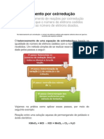 Balanceamento de reações redox por igualdade de elétrons