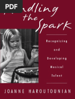 Kindling the Spark - Recognizing and Developing Musical Talent
