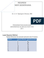 Statistik Bisnis :: Regresi Linier Sederhana