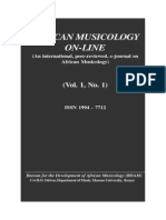 African Musicology Online Vol 1 No 1