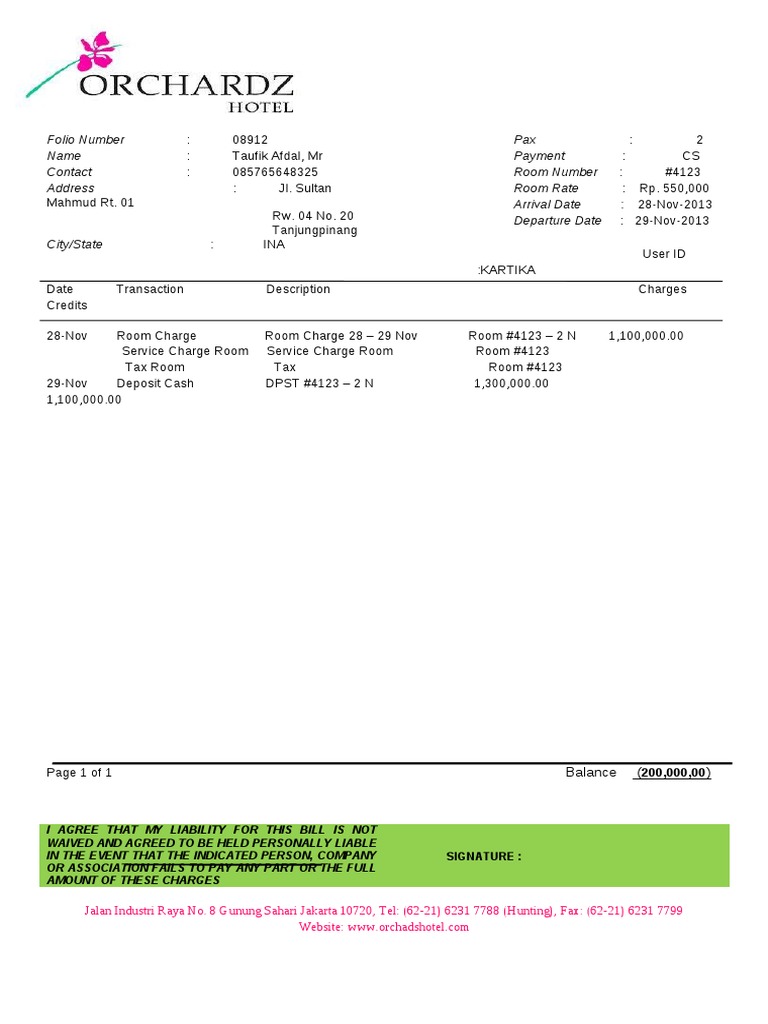 Contoh Invoice Tagihan Proyek Sulaker