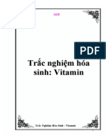 Trắc Nghiệm Hóa Sinh - Vitamin