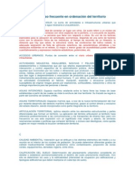 URBANISMO. Vocabulario de Uso Frecuente en Ordenación Del Territorio