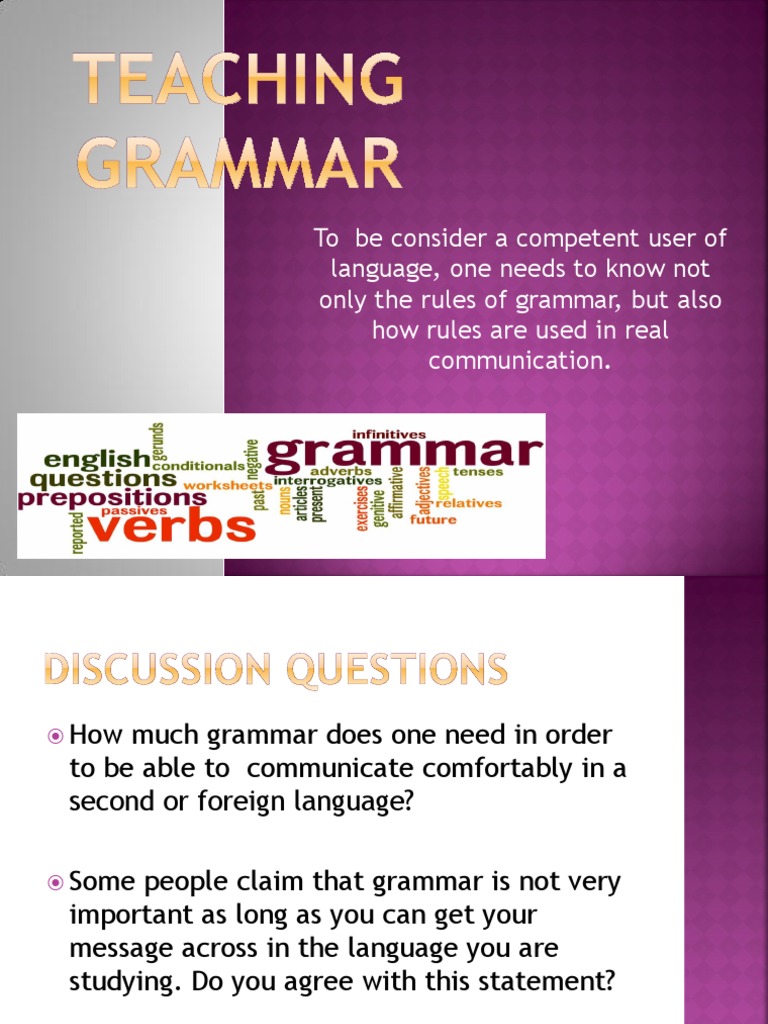 Teaching Grammar for Effective Communication | PDF | Language ...