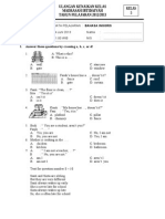 Soal Bahasa Inggris Kelas 5