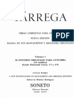 Tàrrega, Francesc - Obras Completas para Guitarra Volumen 1 - 30 Estudios Originales para Guitarra PDF