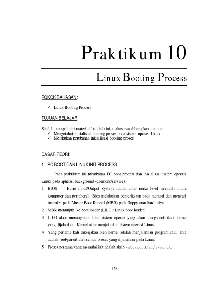 Proses Booting dan Init Linux | PDF | Komputer