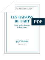 Les Raisons de L Art Essa PDF