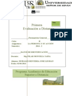 1era Evaluación a Distancia La Persona y Su Acción