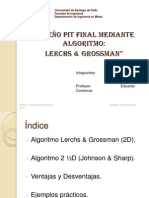 Algoritmo Lerchs & Grossman diseño óptimo rajo