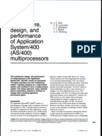 Architecture, design and performance of AS/400 multiprocessors