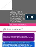 CLASENo.1Microeconomia Conceptos Principios Problemaeconomico