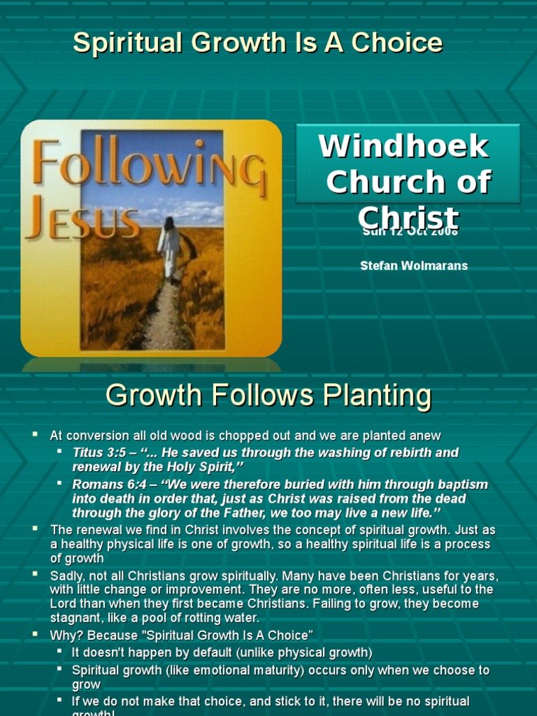 Choosing Spiritual Growth Wisely | PDF | Spiritual Formation | Saint Peter